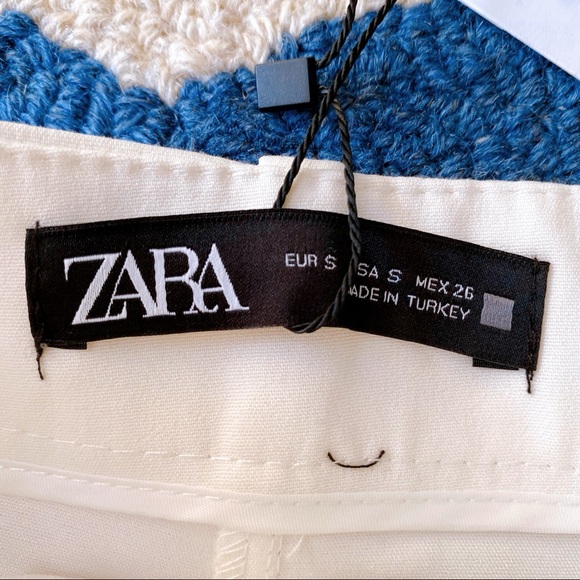 🐚 ZARA ELEGANT IVORY HIGH WAIST SHORTS! - Picture 5 of 10